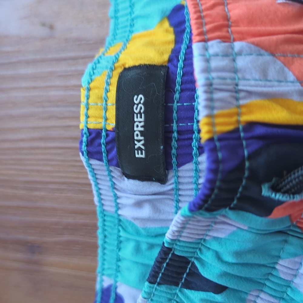 EXPRESS Multi-color Mens Swimsuit S - Picture 2 of 10